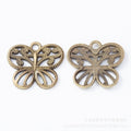 Zinc Alloy Butterfly Charm Pendant No.700993 for DIY Necklace Bracelet Jewelry Making view 2