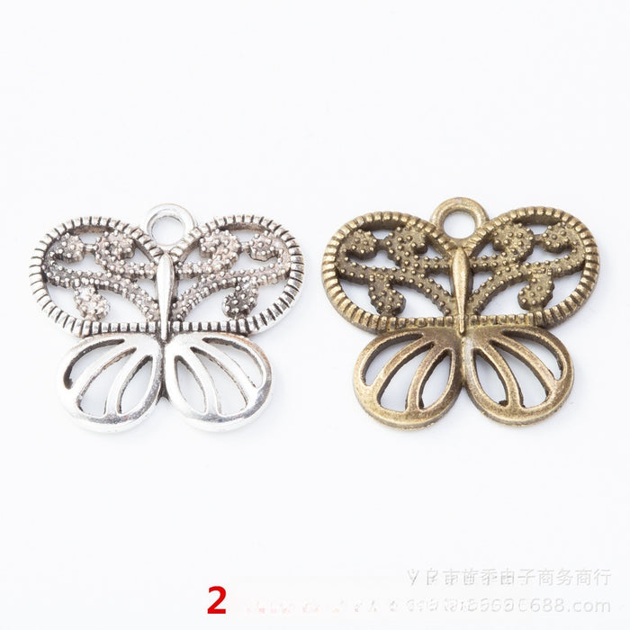 Zinc Alloy Butterfly Charm Pendant No.700993 for DIY Necklace Bracelet Jewelry Making