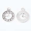 Zinc Alloy Clock Charm Pendant No.989026 for DIY Necklace Bracelet Jewelry Making view 3