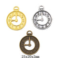 Zinc Alloy Clock Charm Pendant No.989026 for DIY Necklace Bracelet Jewelry Making view 1