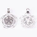 Zinc Alloy Flower Charm Pendant No.064993 for DIY Necklace Bracelet Jewelry Making view 2