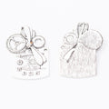 Zinc Alloy Gear Clock Charm Pendant No.244463 for DIY Necklace Bracelet Jewelry Making view 2
