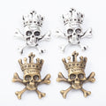 Zinc Alloy Skull Charm Pendant No.658847 for DIY Necklace Bracelet Jewelry Making view 4