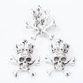 Zinc Alloy Skull Charm Pendant No.658847 for DIY Necklace Bracelet Jewelry Making view 2