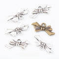 Zinc Alloy Bow Charm Pendant No.285905 for DIY Necklace Bracelet Jewelry Making view 1