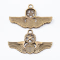 Zinc Alloy Wing Charm Pendant No.518002 for DIY Necklace Bracelet Jewelry Making view 4