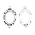18x25mm Zinc Alloy Oval Setting Charm Pendant No.574841 for DIY Necklace Bracelet Jewelry Making view 3