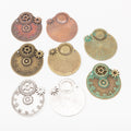 Zinc Alloy Gear Clock Charm Pendant for DIY Necklace Bracelet Jewelry Making view 5