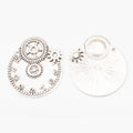 Zinc Alloy Gear Clock Charm Pendant for DIY Necklace Bracelet Jewelry Making view 4