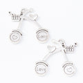 Gold Zinc Alloy Charm Pendant No.793450 for DIY Necklace Bracelet Jewelry Making view 2