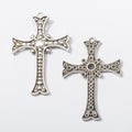 Zinc Alloy Cross Charm Pendant No.894852 for DIY Necklace Bracelet Jewelry Making view 2