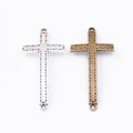 DIY Vintage Alloy Double Cross Pendants For Zakka Style Necklace Bracelet Jewelry Accessories view 4