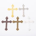 Zinc Alloy Cross Charm Pendant No.646257 for DIY Necklace Bracelet Jewelry Making view 5
