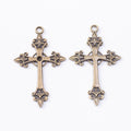 Zinc Alloy Cross Charm Pendant No.906144 for DIY Necklace Bracelet Jewelry Making view 3