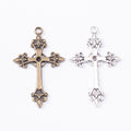 Zinc Alloy Cross Charm Pendant No.906144 for DIY Necklace Bracelet Jewelry Making view 4