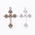 Zinc Alloy Cross Charm Pendant No.906144 for DIY Necklace Bracelet Jewelry Making view 1