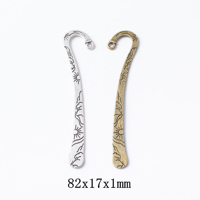 Zinc Alloy Bookmark Charm Pendant No.058305 for DIY Necklace Bracelet Jewelry Making