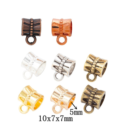 DIY Vintage Alloy Three Way Guru Bead Single Loop Large Hole Bead For Bracelet Making