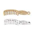 Zinc Alloy Comb Charm Pendant for DIY Necklace Bracelet Jewelry Making view 4