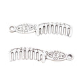 Zinc Alloy Comb Charm Pendant for DIY Necklace Bracelet Jewelry Making view 3