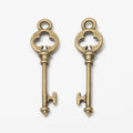 Zinc Alloy Key Charm Pendant No.433180 for DIY Necklace Bracelet Jewelry Making view 2