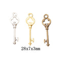 Zinc Alloy Key Charm Pendant No.433180 for DIY Necklace Bracelet Jewelry Making view 1