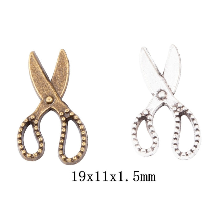 Zinc Alloy Scissors Charm Pendant No.936493 for DIY Necklace Bracelet Jewelry Making