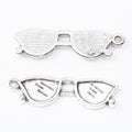 Zinc Alloy Glasses Charm Pendant No.864130 for DIY Necklace Bracelet Jewelry Making view 2