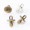 Zinc Alloy Baby Pacifier Charm Pendant for DIY Necklace Bracelet Jewelry Making view 1