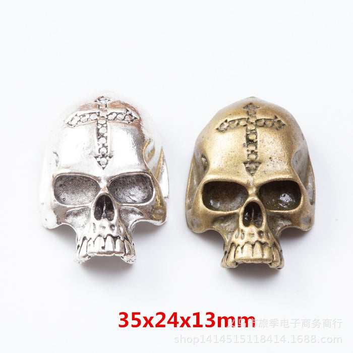 Zinc Alloy Skull Charm Pendant No.201814 for DIY Necklace Bracelet Jewelry Making