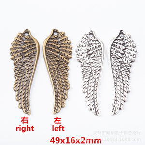 Zinc Alloy Wings Charm Pendant No.101557 for DIY Necklace Bracelet Jewelry Making