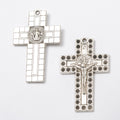 Zinc Alloy Cross Charm Pendant No.409832 for DIY Necklace Bracelet Jewelry Making view 3