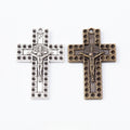 Zinc Alloy Cross Charm Pendant No.409832 for DIY Necklace Bracelet Jewelry Making view 1