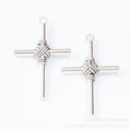 Zinc Alloy Cross Charm Pendant No.249937 for DIY Necklace Bracelet Jewelry Making view 4