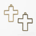 Zinc Alloy Cross Charm Pendant No.197542 for DIY Necklace Bracelet Jewelry Making view 5