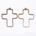 Zinc Alloy Cross Charm Pendant No.197542 for DIY Necklace Bracelet Jewelry Making view 3