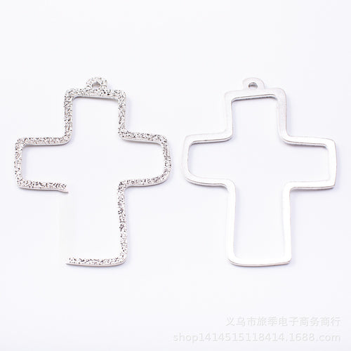 Zinc Alloy Cross Charm Pendant No.197542 for DIY Necklace Bracelet Jewelry Making