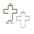 Zinc Alloy Cross Charm Pendant No.197542 for DIY Necklace Bracelet Jewelry Making view 1
