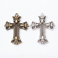 Zinc Alloy Cross Charm Pendant No.521228 for DIY Necklace Bracelet Jewelry Making view 1