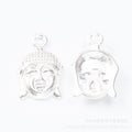 Zinc Alloy Buddha Head Charm Pendant No.209671 for DIY Necklace Bracelet Jewelry Making view 4