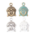 Zinc Alloy Buddha Head Charm Pendant No.209671 for DIY Necklace Bracelet Jewelry Making view 5