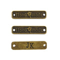 Zinc Alloy Handmade Tag Charm Pendant No.245243 for DIY Necklace Bracelet Jewelry Making view 2