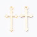 DIY Vintage Zinc Alloy Cross Pendants For Jewelry Making Zakka Style Necklace Accessories view 4
