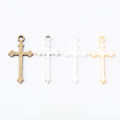 DIY Vintage Zinc Alloy Cross Pendants For Jewelry Making Zakka Style Necklace Accessories view 1