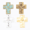 Zinc Alloy Cross Charm Pendant No.760339 for DIY Necklace Bracelet Jewelry Making view 5