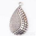 Zinc Alloy Teardrop Charm Pendant No.895234 for DIY Necklace Bracelet Jewelry Making view 3