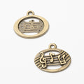 Zinc Alloy Music Note Charm Pendant No.255265 for DIY Necklace Bracelet Jewelry Making view 2