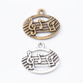 Zinc Alloy Music Note Charm Pendant No.255265 for DIY Necklace Bracelet Jewelry Making view 1