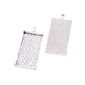 24x47mm Zinc Alloy Rectangle Setting Charm Pendant for DIY Necklace Bracelet Jewelry Making view 4