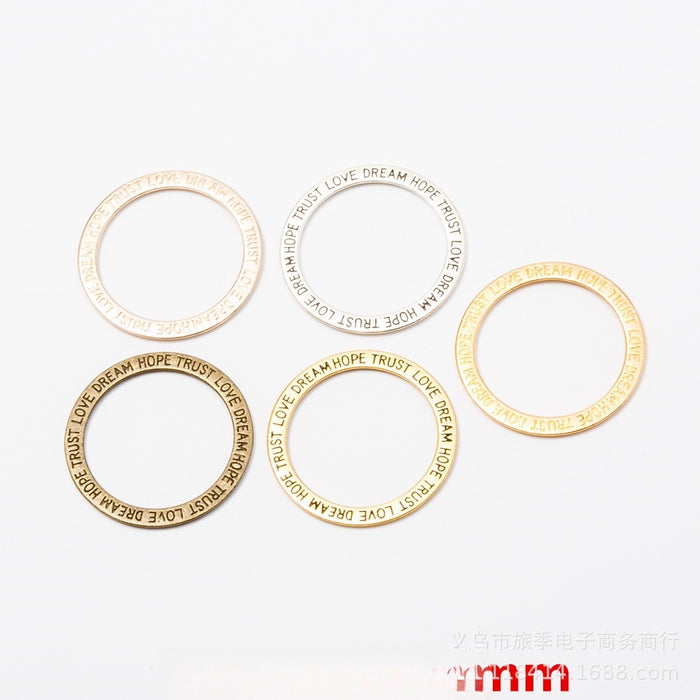 Zinc Alloy Letter A-Z Charm Pendant No.486928 for DIY Necklace Bracelet Jewelry Making